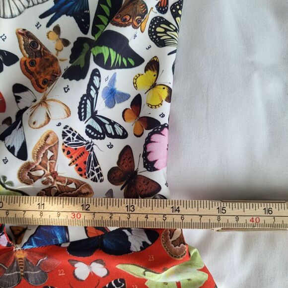 $2410 Mary Katrantzou Butterfly Flip Dress Sz 4 Multicolor - Picture 15 of 16